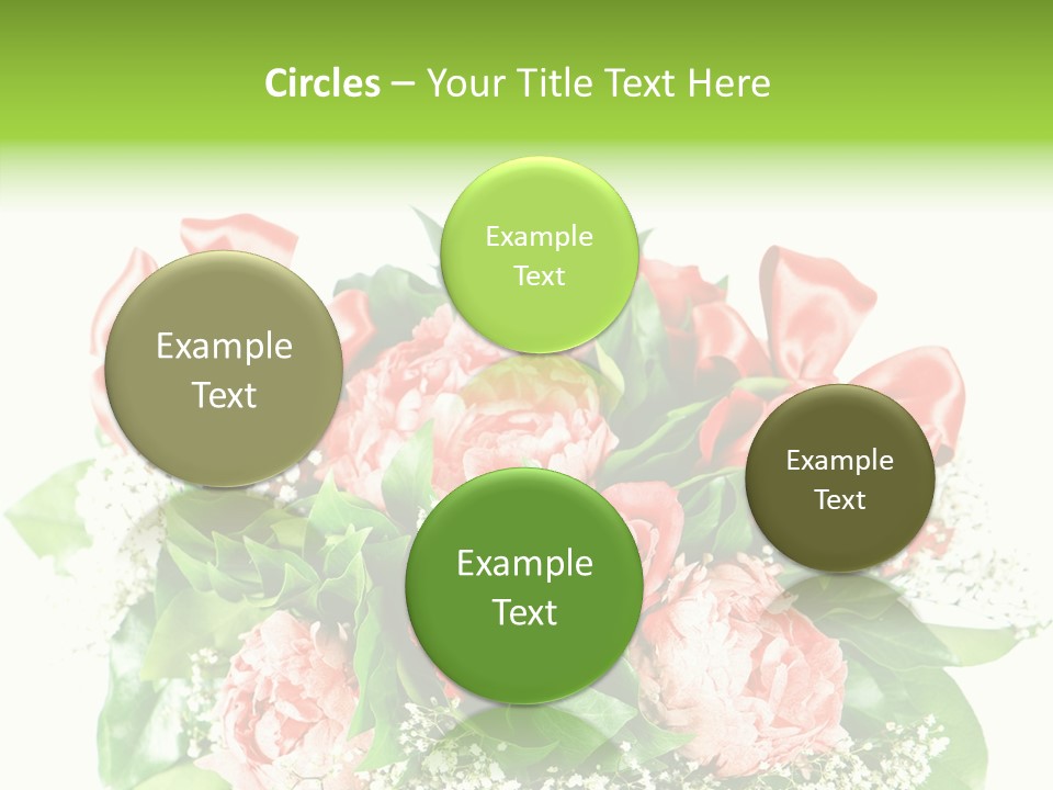 Nature Celebration Bouquet PowerPoint Template