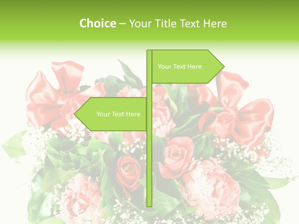 Nature Celebration Bouquet PowerPoint Template