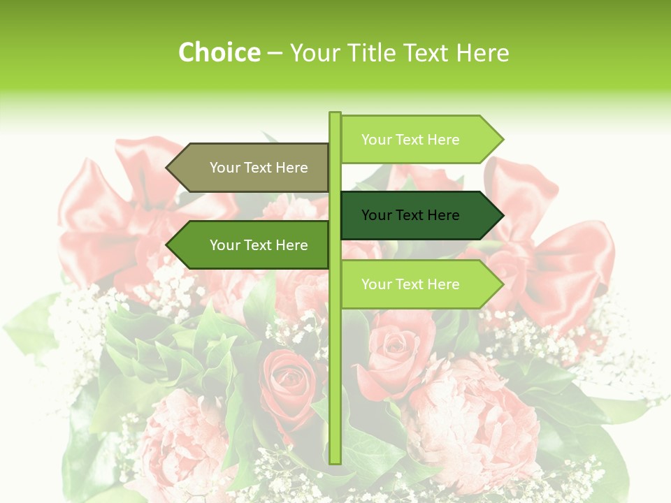 Nature Celebration Bouquet PowerPoint Template