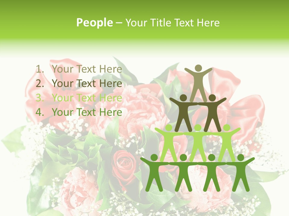 Nature Celebration Bouquet PowerPoint Template