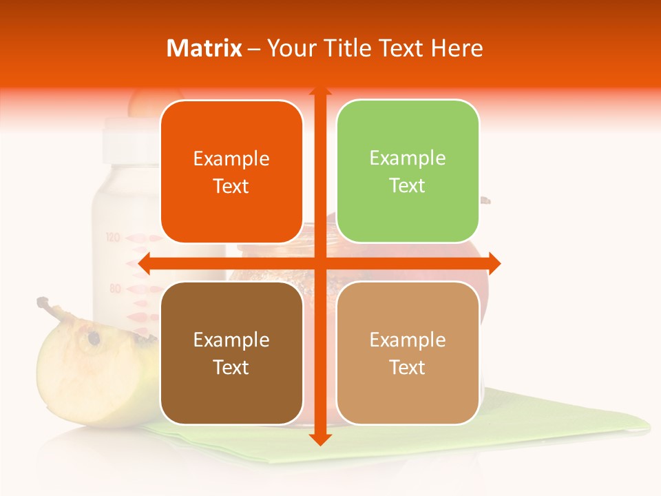 Isolated Food Baby Bottle PowerPoint Template