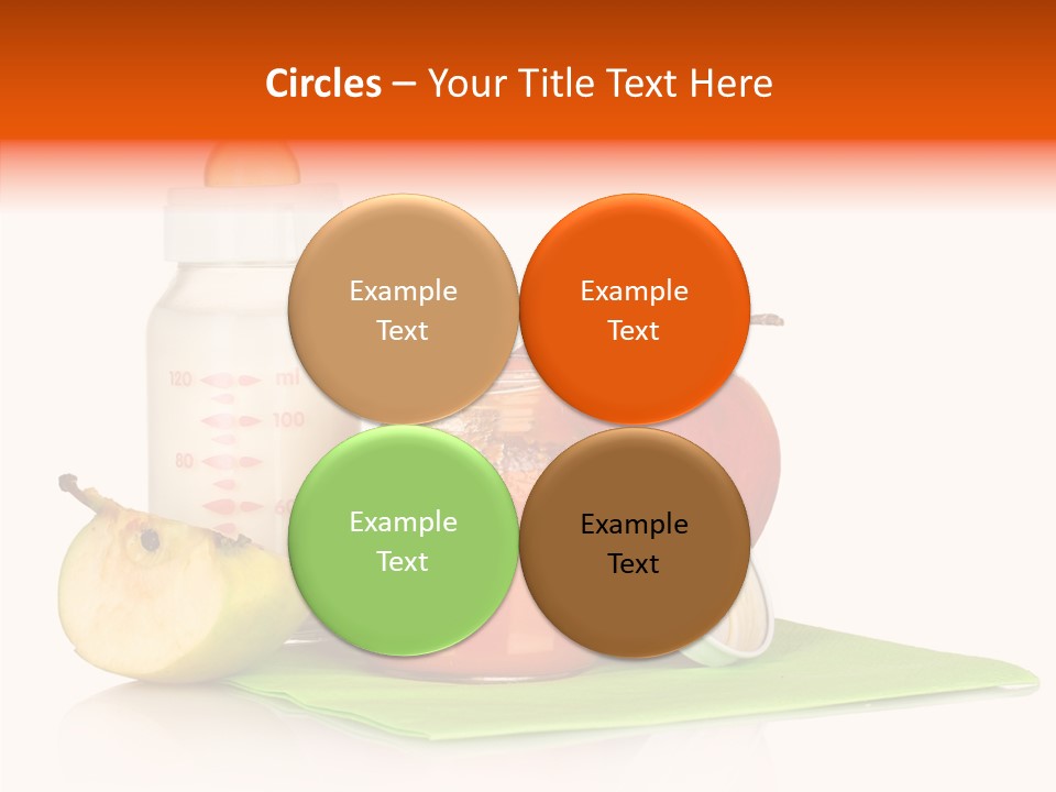 Isolated Food Baby Bottle PowerPoint Template