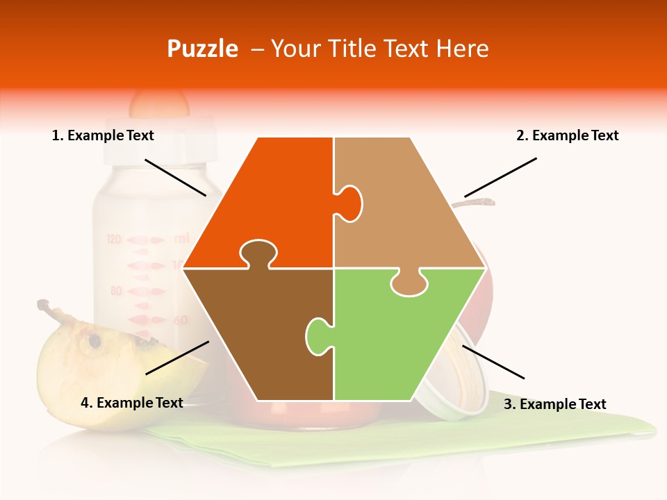 Isolated Food Baby Bottle PowerPoint Template