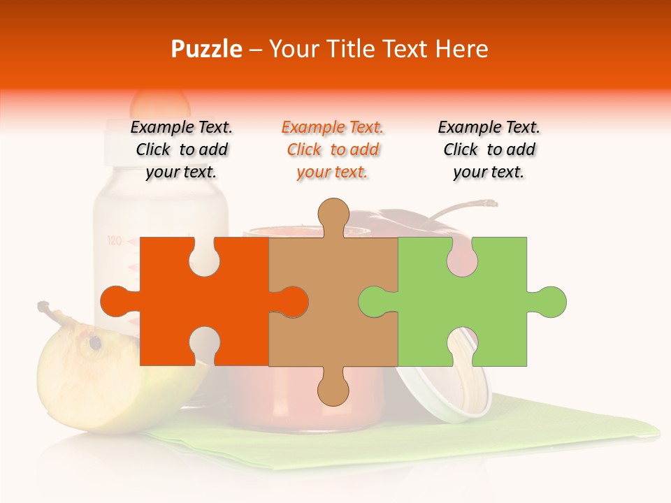 Isolated Food Baby Bottle PowerPoint Template