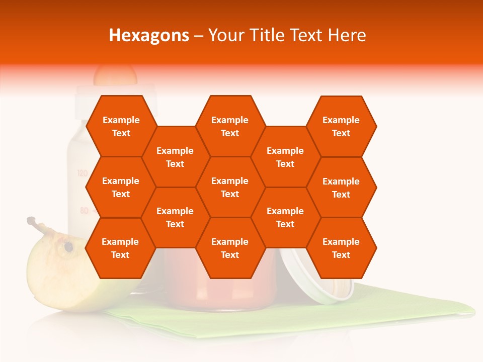 Isolated Food Baby Bottle PowerPoint Template