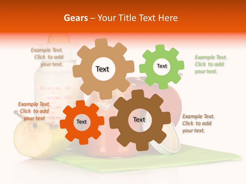 Isolated Food Baby Bottle PowerPoint Template