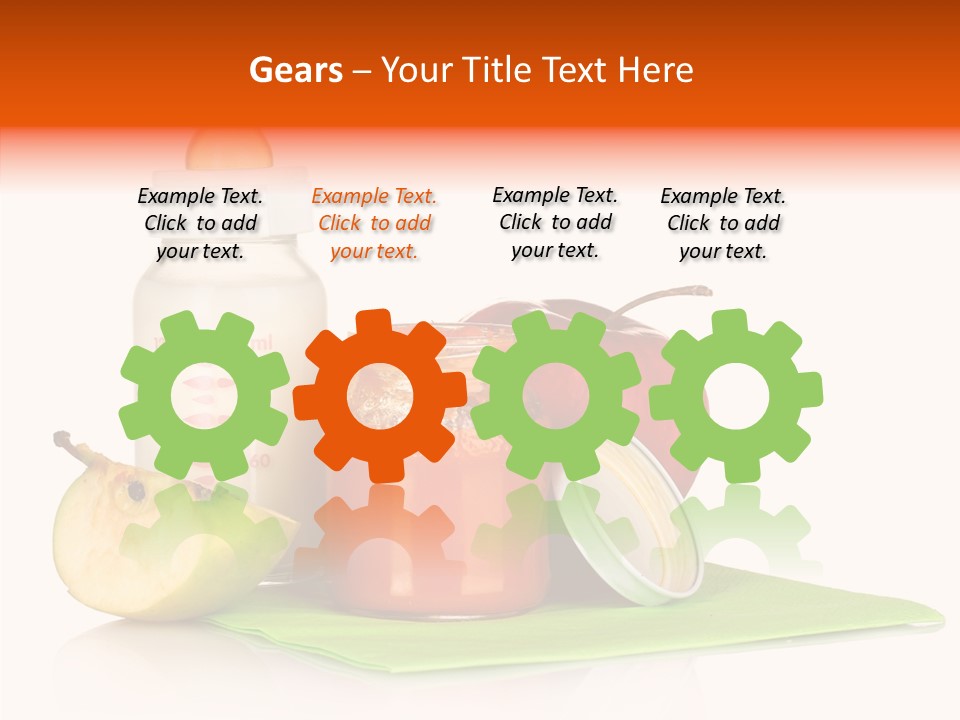 Isolated Food Baby Bottle PowerPoint Template