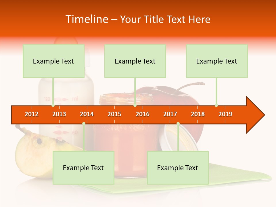 Isolated Food Baby Bottle PowerPoint Template
