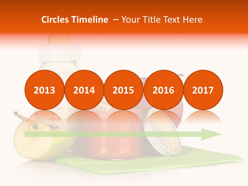 Isolated Food Baby Bottle PowerPoint Template