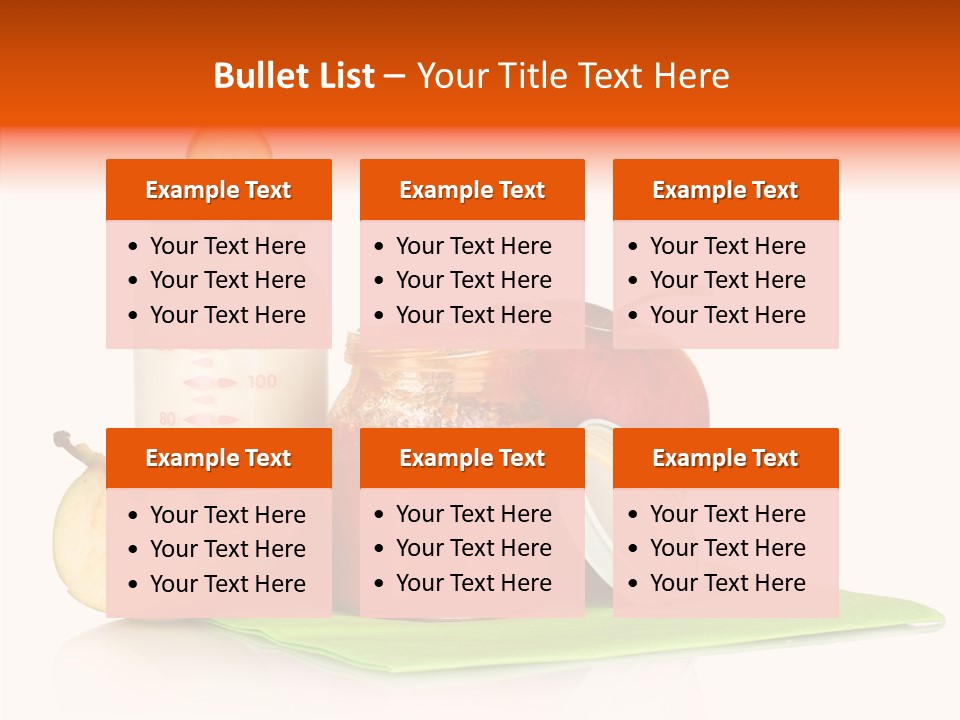 Isolated Food Baby Bottle PowerPoint Template