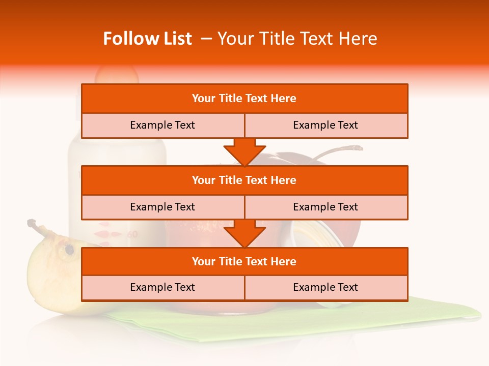 Isolated Food Baby Bottle PowerPoint Template