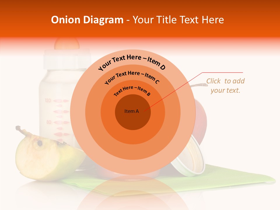 Isolated Food Baby Bottle PowerPoint Template