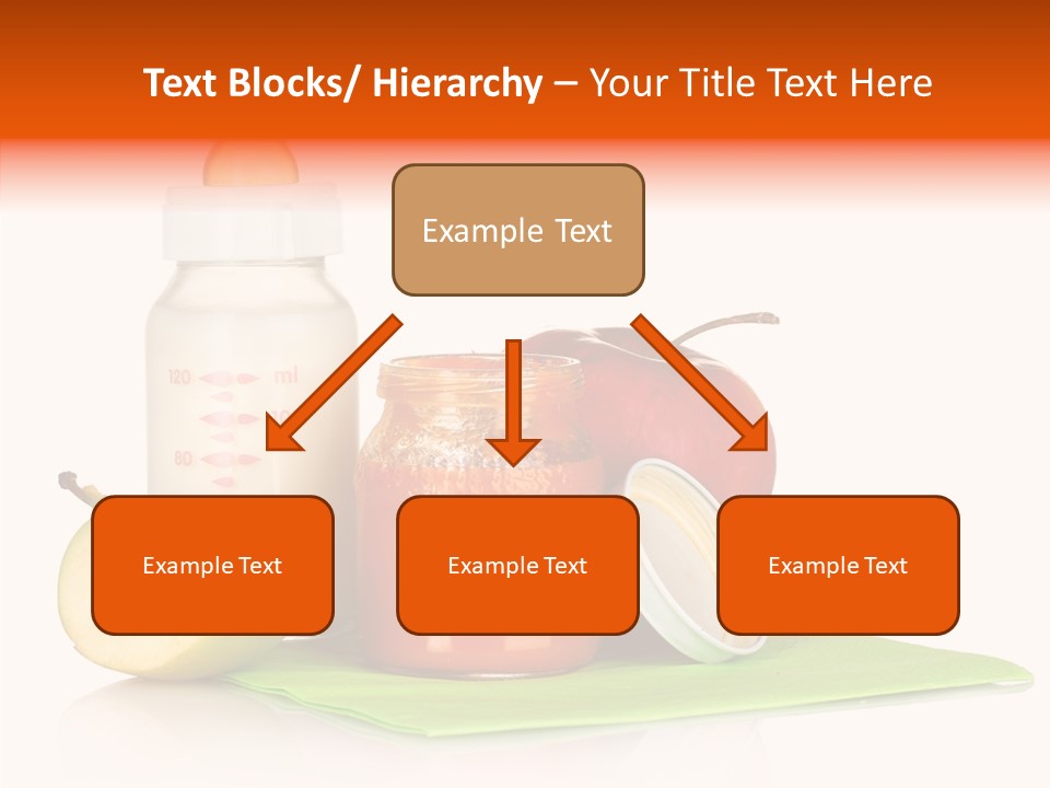 Isolated Food Baby Bottle PowerPoint Template