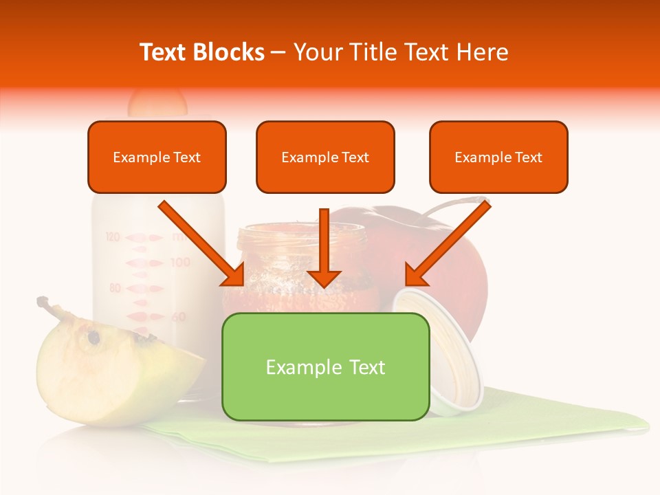 Isolated Food Baby Bottle PowerPoint Template