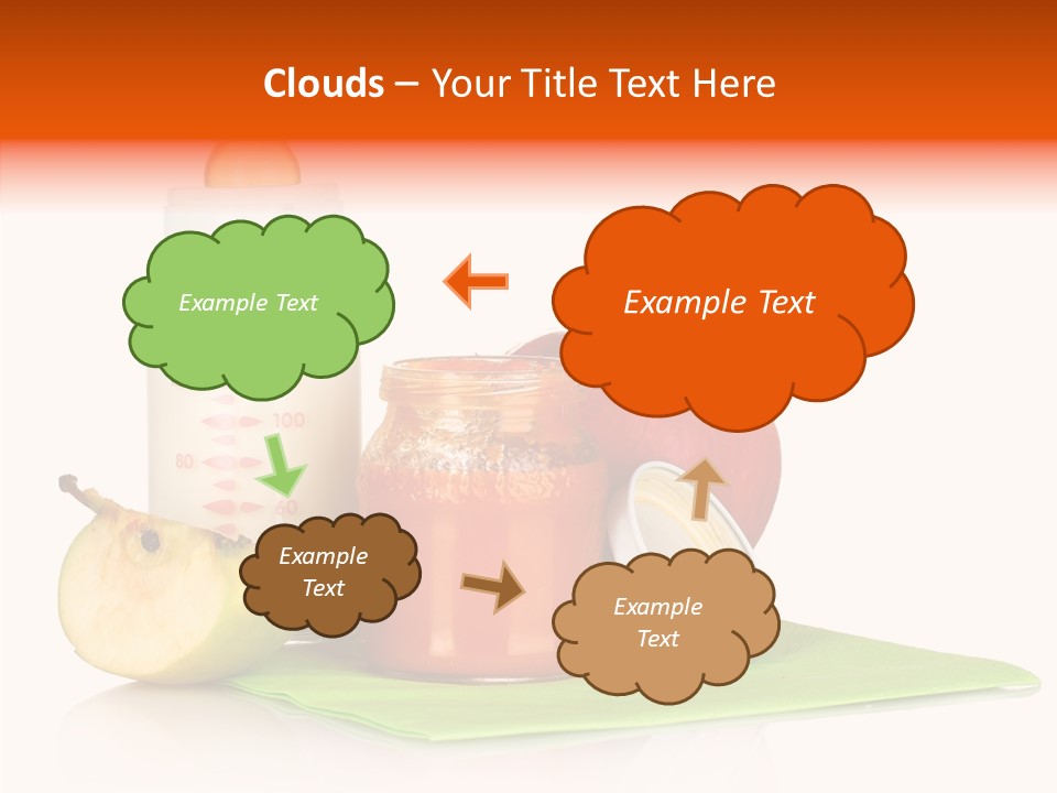 Isolated Food Baby Bottle PowerPoint Template