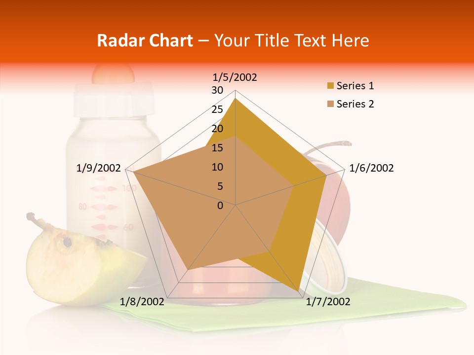 Isolated Food Baby Bottle PowerPoint Template