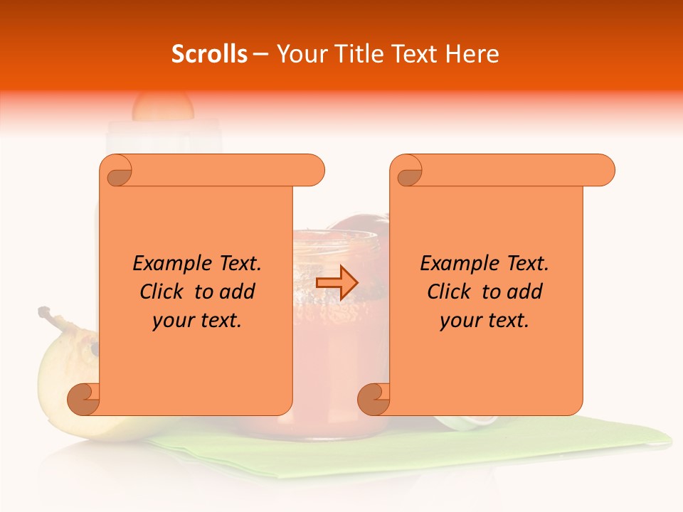 Isolated Food Baby Bottle PowerPoint Template