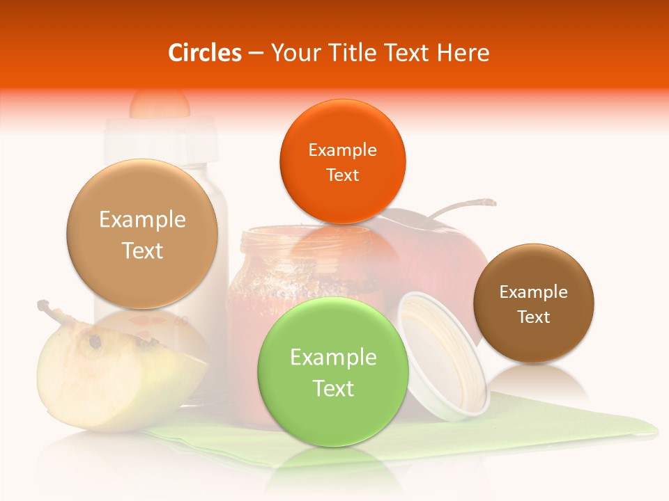 Isolated Food Baby Bottle PowerPoint Template