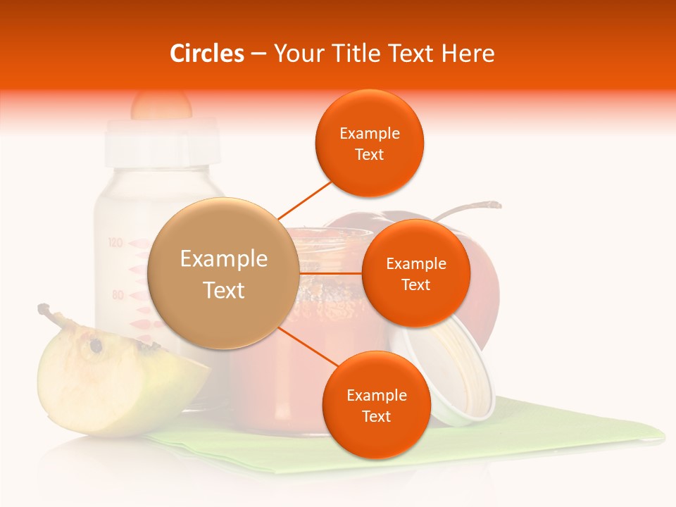 Isolated Food Baby Bottle PowerPoint Template