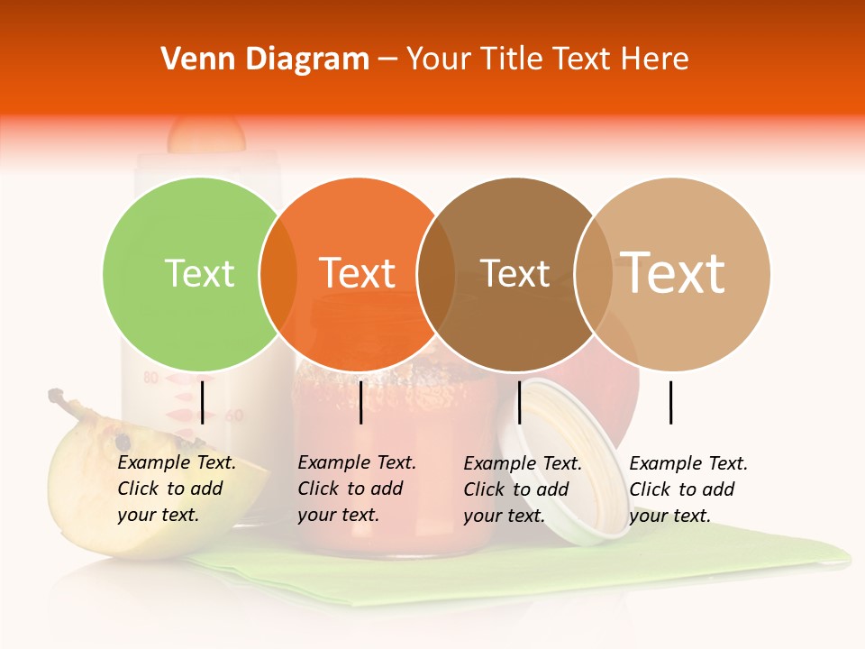 Isolated Food Baby Bottle PowerPoint Template
