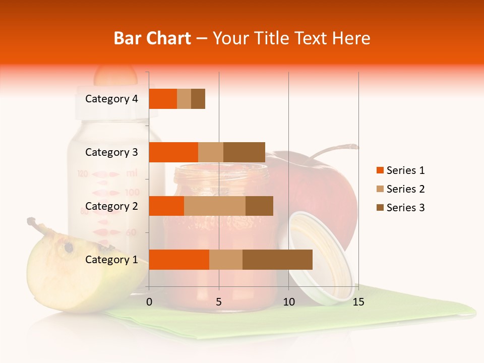 Isolated Food Baby Bottle PowerPoint Template