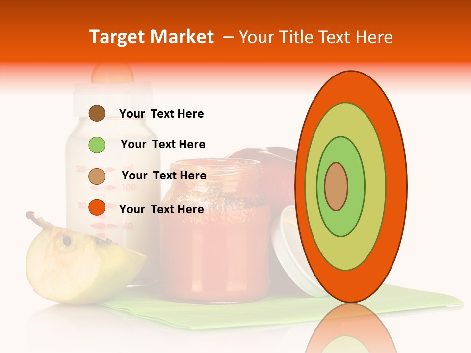 Isolated Food Baby Bottle PowerPoint Template