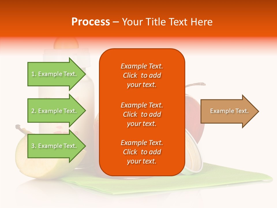 Isolated Food Baby Bottle PowerPoint Template