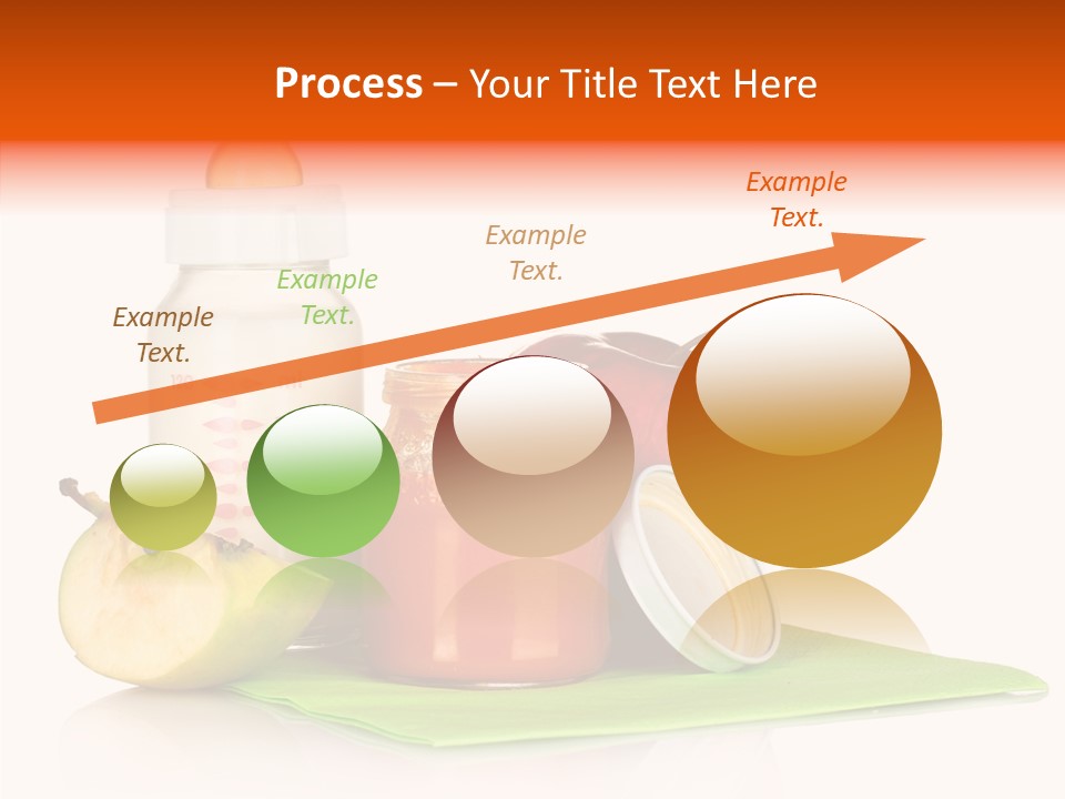 Isolated Food Baby Bottle PowerPoint Template