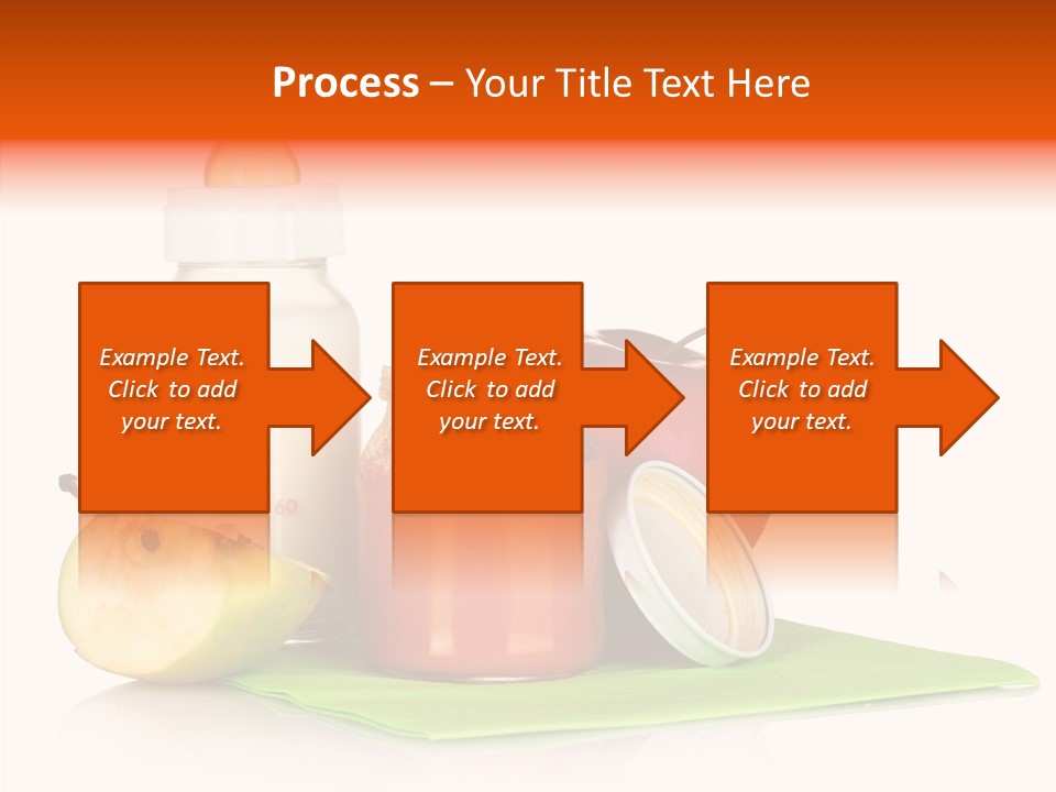 Isolated Food Baby Bottle PowerPoint Template