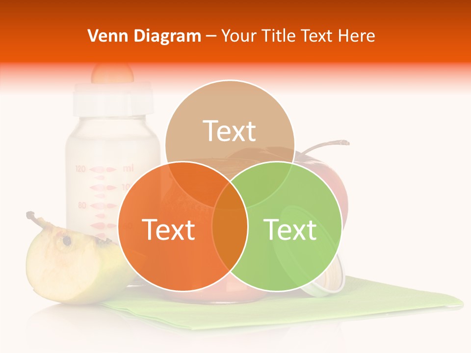Isolated Food Baby Bottle PowerPoint Template