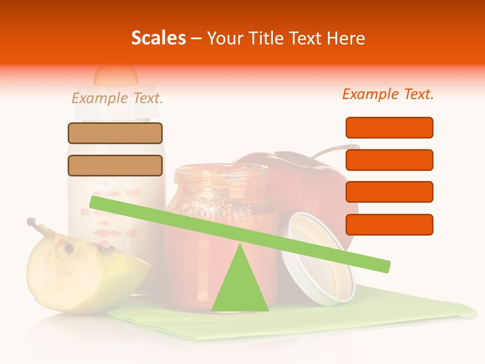 Isolated Food Baby Bottle PowerPoint Template