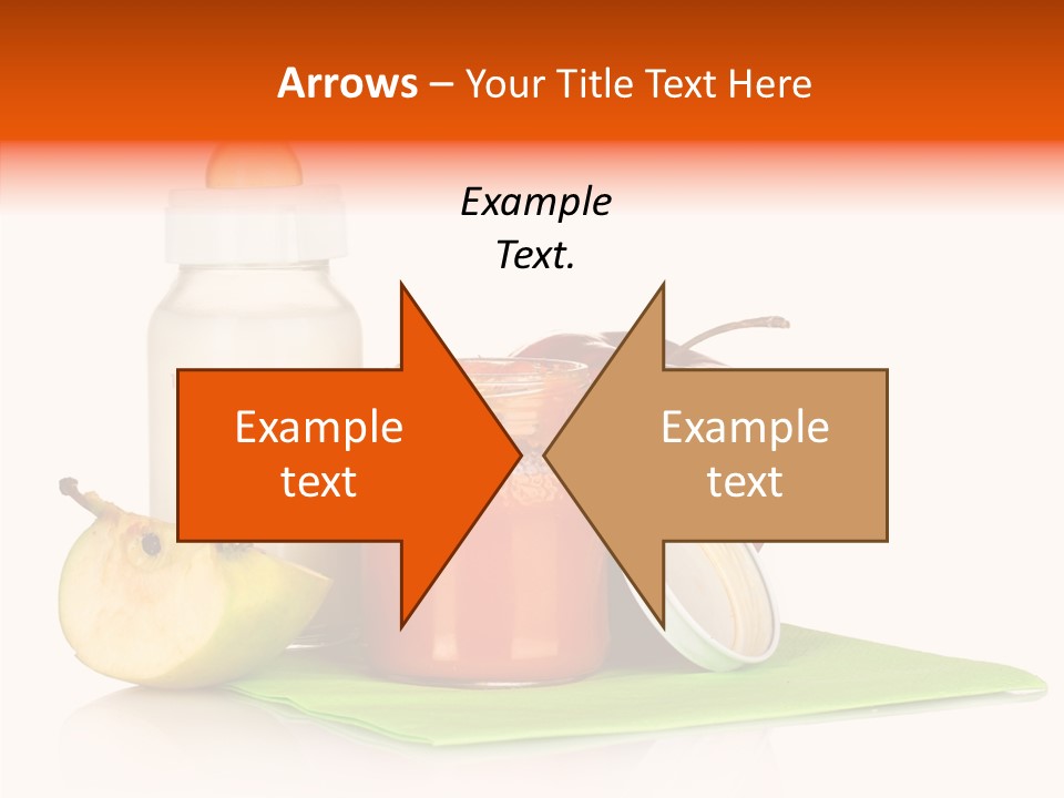 Isolated Food Baby Bottle PowerPoint Template
