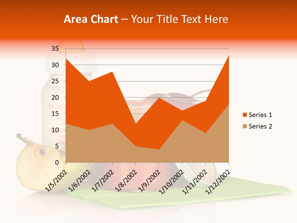 Isolated Food Baby Bottle PowerPoint Template
