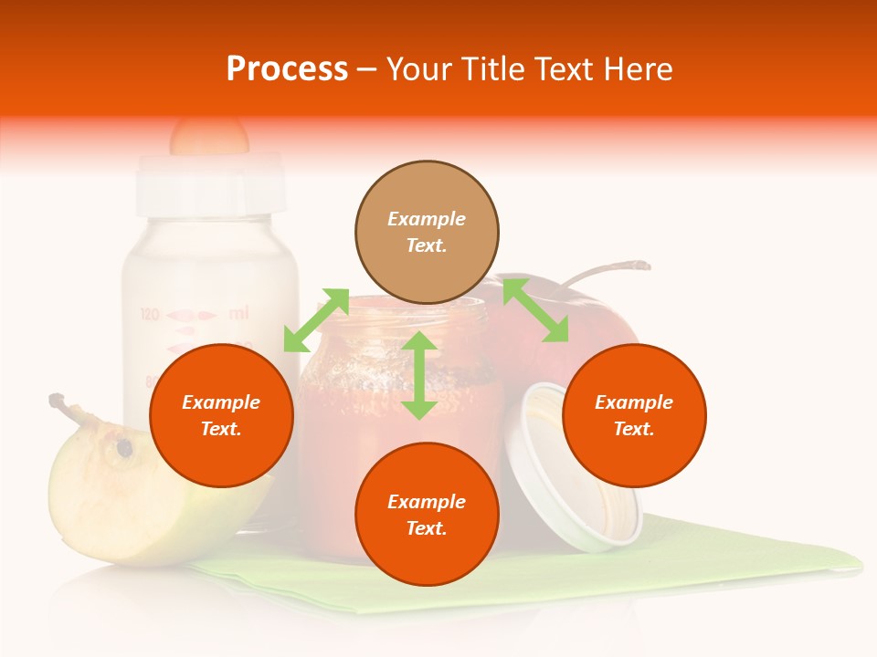 Isolated Food Baby Bottle PowerPoint Template