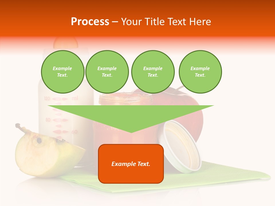 Isolated Food Baby Bottle PowerPoint Template