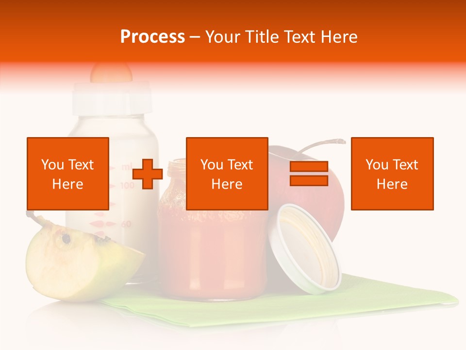 Isolated Food Baby Bottle PowerPoint Template