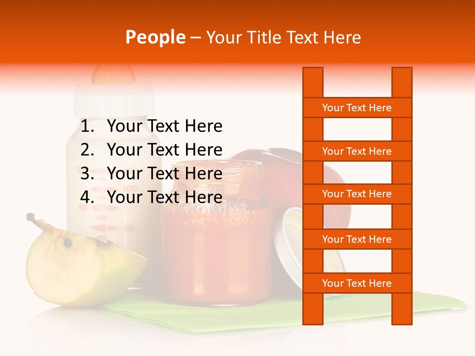 Isolated Food Baby Bottle PowerPoint Template