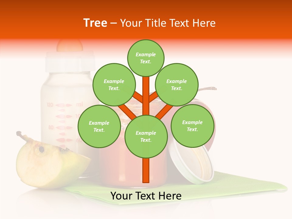 Isolated Food Baby Bottle PowerPoint Template