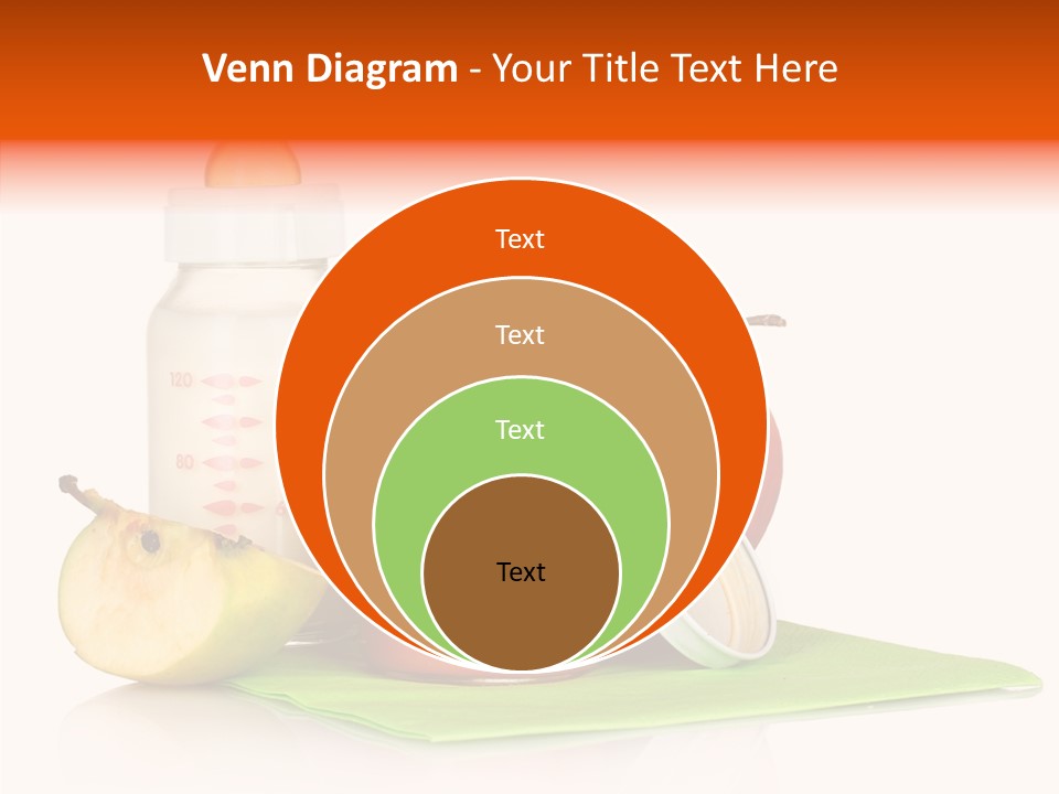 Isolated Food Baby Bottle PowerPoint Template