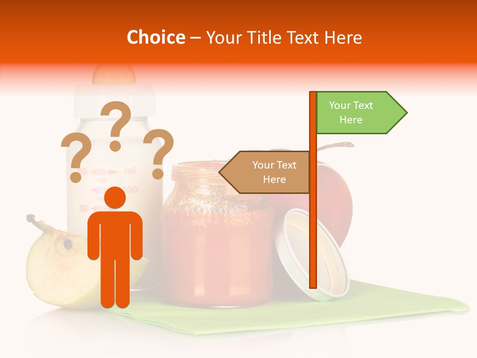 Isolated Food Baby Bottle PowerPoint Template