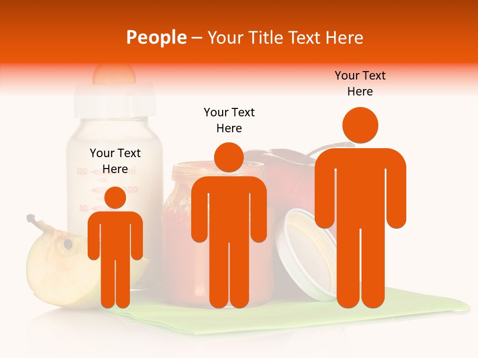 Isolated Food Baby Bottle PowerPoint Template