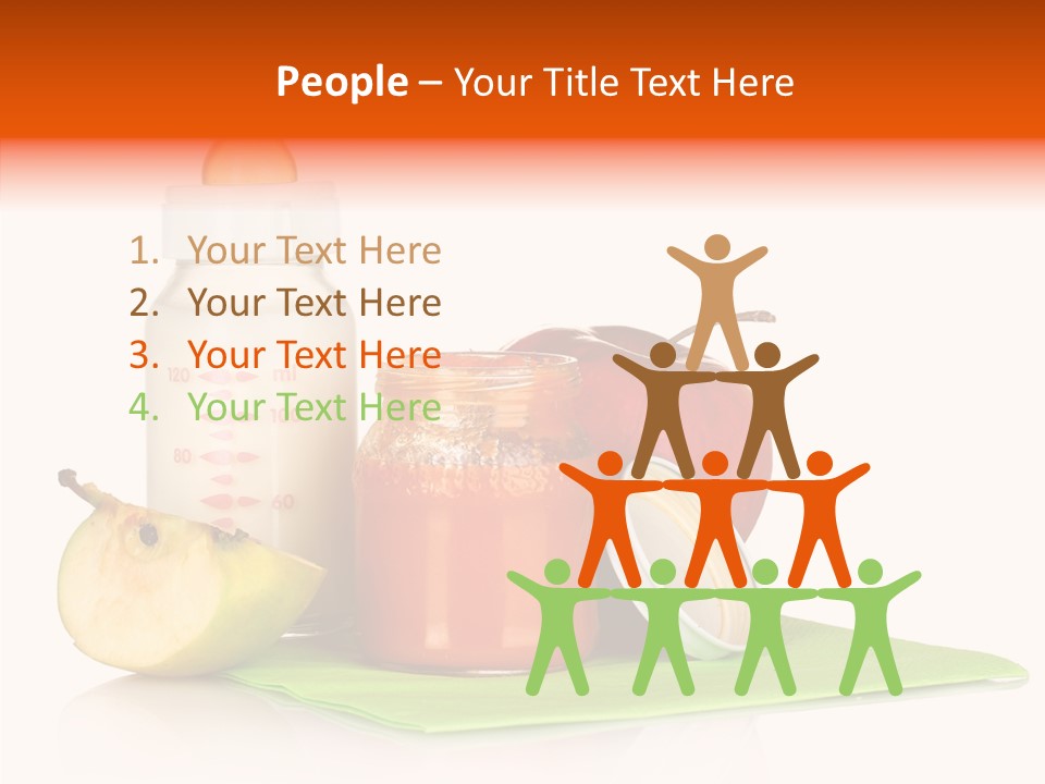 Isolated Food Baby Bottle PowerPoint Template