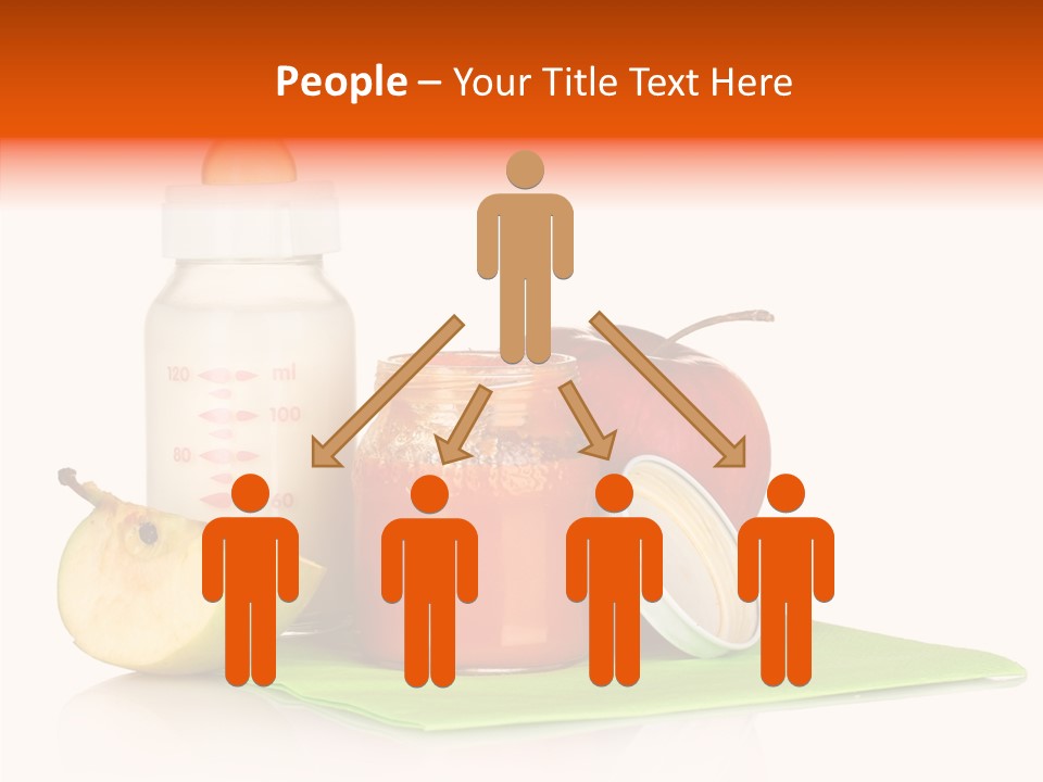 Isolated Food Baby Bottle PowerPoint Template