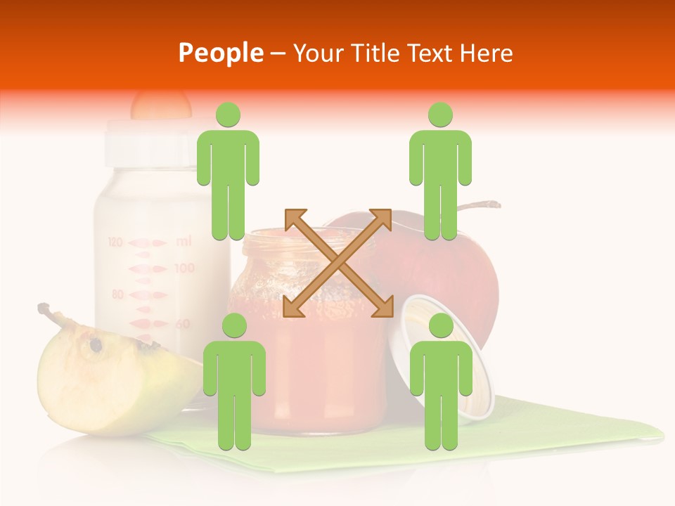 Isolated Food Baby Bottle PowerPoint Template