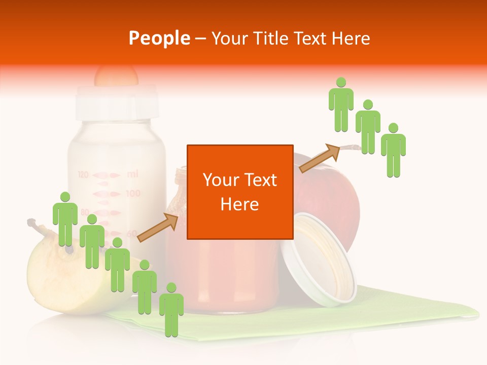 Isolated Food Baby Bottle PowerPoint Template