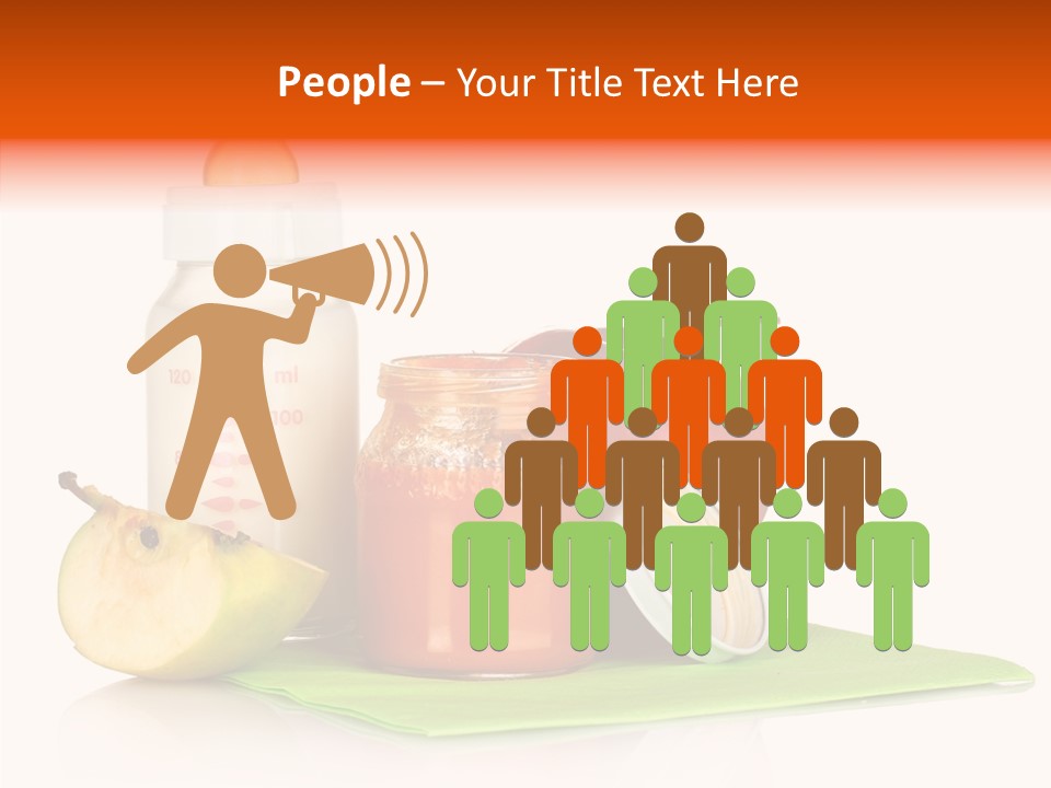 Isolated Food Baby Bottle PowerPoint Template