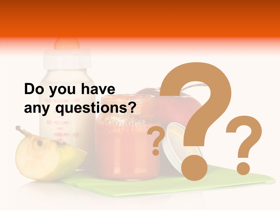 Isolated Food Baby Bottle PowerPoint Template