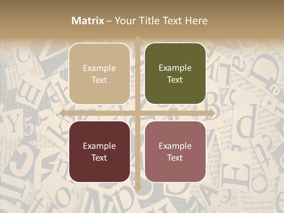 Catalogue Pasted Black PowerPoint Template