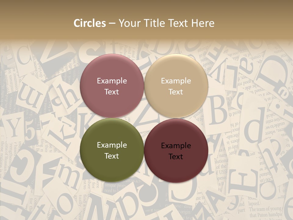 Catalogue Pasted Black PowerPoint Template