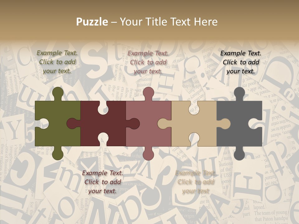 Catalogue Pasted Black PowerPoint Template